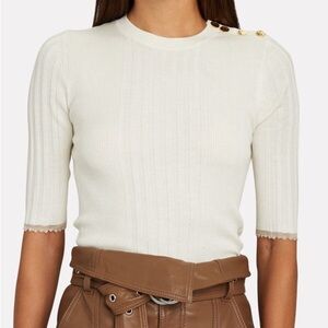 PROENZA SCHOULER Silk-Cashmere Rib Knit Top